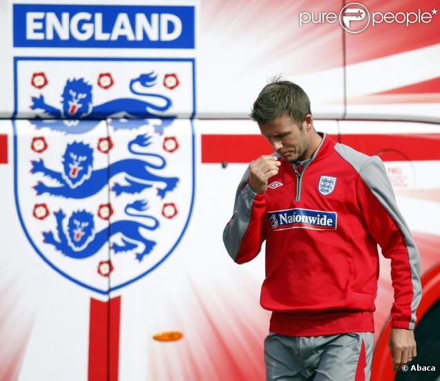 David Beckham sur le terrain...
