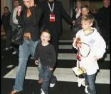 Victoria Beckham et ses trois enfants 
