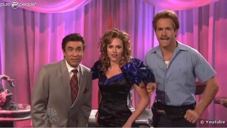 Scarlett Johansson et Ryan Reynolds en plein sketch au Saturday Night Live