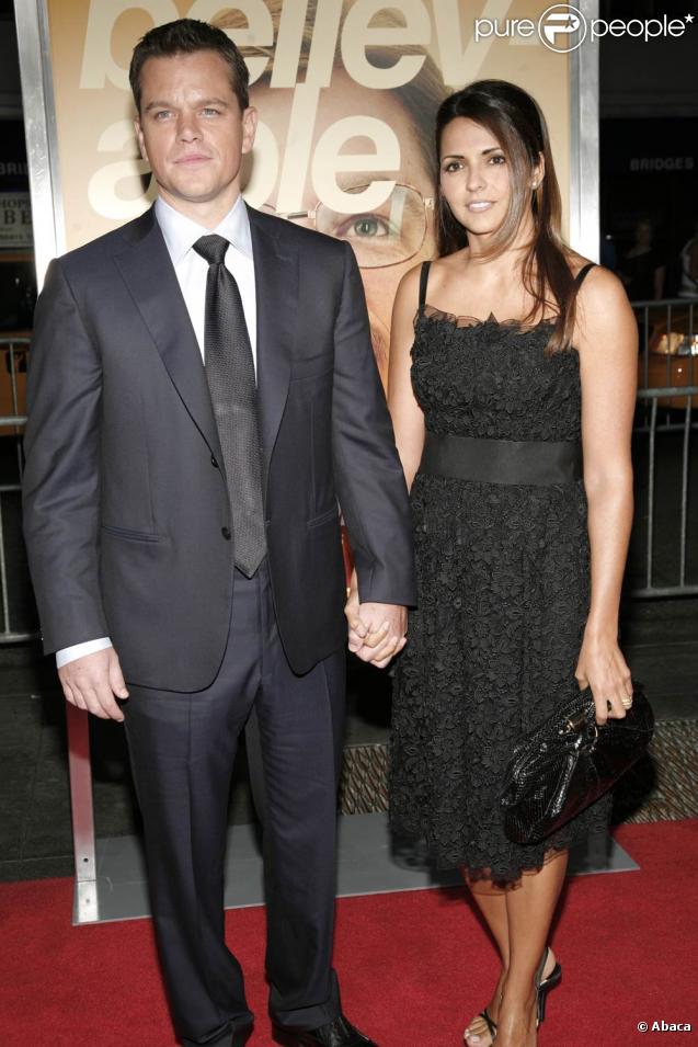 Matt Damon et sa femme Luciana !