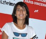 Estelle Denis à la course des stars qui lançait le Raid Mémoire Alzheimer. Hippodrome de Vincennes, le 20/09/09