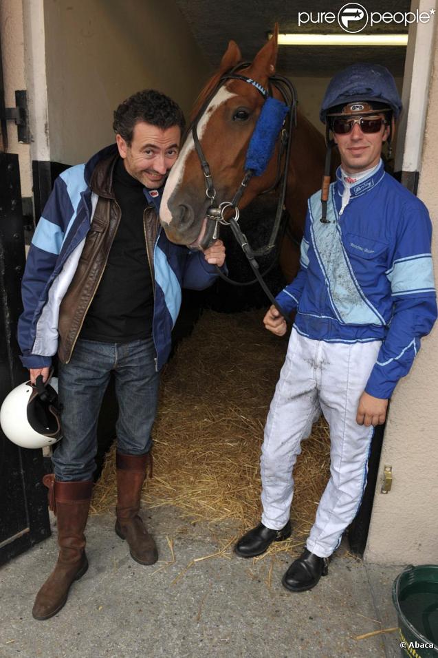 Gérald Dahan à la course des stars qui lançait le Raid Mémoire Alzheimer. Hippodrome de Vincennes, le 20/09/09