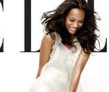 Zoe Saldana en couverture du Elle  
