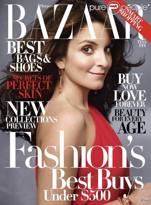 Tina Fey en couverture de Harper's Bazaar, édition du mois de novembre 2009