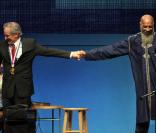 Steven Spielberg et Richie Havens, lors de la remise de la Médaille de la Liberté, à Philadelphie, le 8 octobre 2009 !