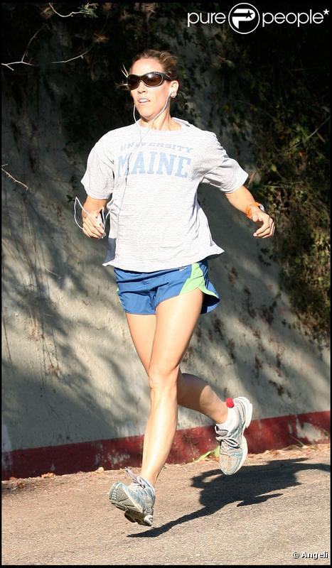 Sheryl Crow faisant son footing à Los Angeles