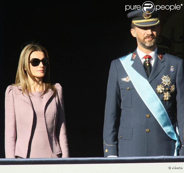 La Famille Royal d'Espagne célébrant la fête nationale, le 12 octobre 2009