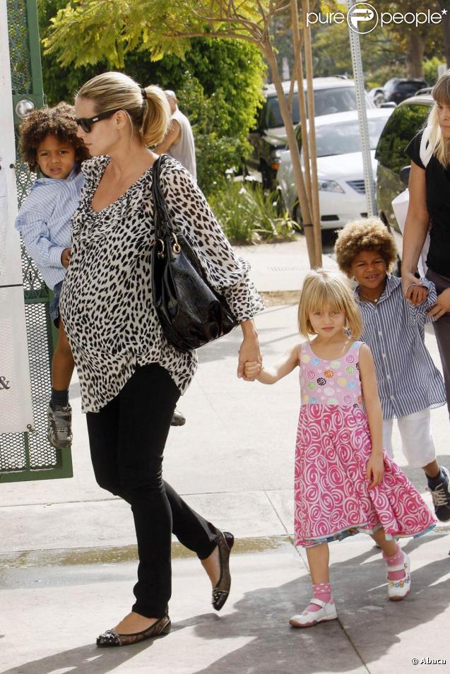 Heidi Klum et ses trois enfants  