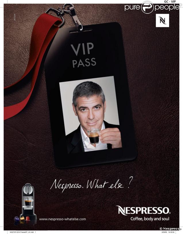 George Clooney pour la campagne Nespresso 2009 : les visuels promotionnels 