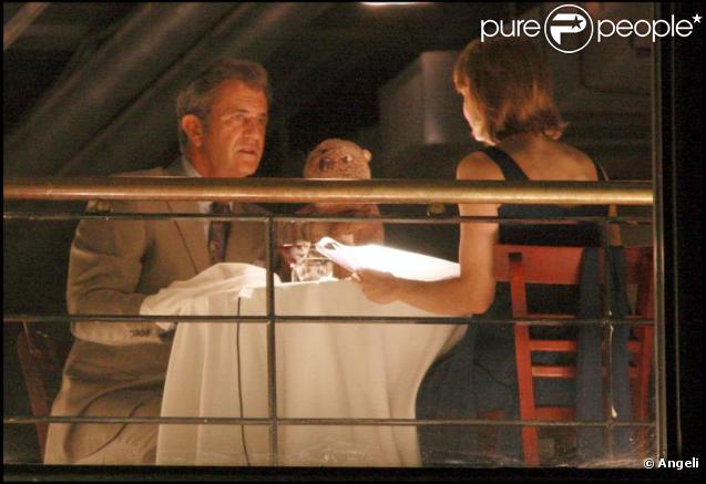 Mel Gibson sur le tournage à New York de The Beaver de Jodie Foster le 8 octobre 2009