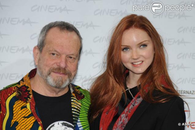 Terry Gilliam et Lily Cole, à l'occasion du photocall de  L'imaginarium du Docteur Parnassus , dans le cadre du 4e Festival international du Film de Rome, le 18 octobre 2009 !