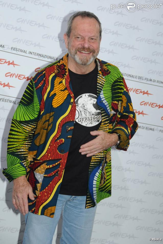 Le réalisateur Terry Gilliam, à l'occasion du photocall de  L'imaginarium du Docteur Parnassus , dans le cadre du 4e Festival international du Film de Rome, le 18 octobre 2009 !