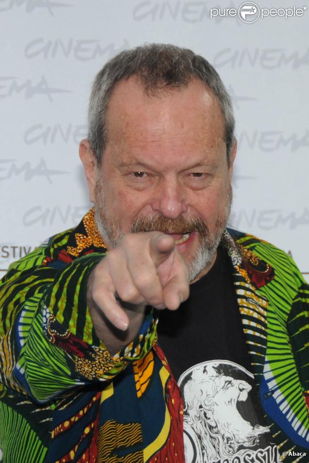 Le cinéaste américain Tery Gilliam, à l'occasion du photocall de  L'imaginarium du Docteur Parnassus , dans le cadre du 4e Festival international du Film de Rome, le 18 octobre 2009 !