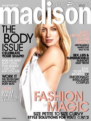 Kate Hudson en couverture du magazine  Madison 
