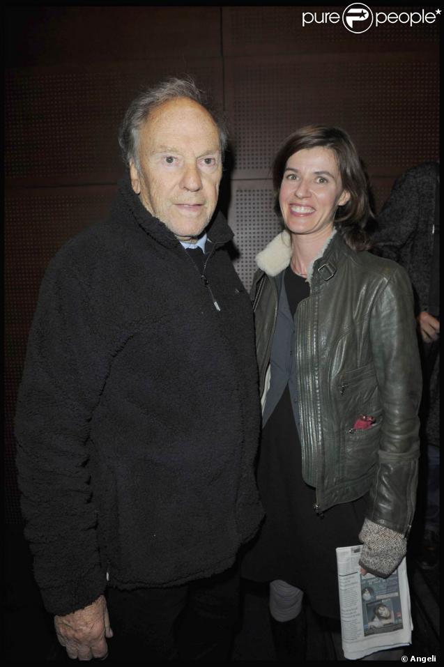 Jean-Louis Trintignant et Irène Jacob, à l'occasion de l'avant-première du  Ruban Blanc , qui s'est tenue à la Cinémathèque Française, à Paris, le 19 octobre 2009 !