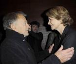 Jean-Louis Trintignant et Charlotte Rampling, à l'occasion de l'avant-première du  Ruban Blanc , qui s'est tenue à la Cinémathèque Française, à Paris, le 19 octobre 2009 !
