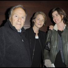 Jean-Louis Trintignant, Charlotte Rampling et Irène Jacob, à l'occasion de l'avant-première du <i>Ruban Blanc</i>, qui s'est tenue à la Cinémathèque Française, à Paris, le 19 octobre 2009 !