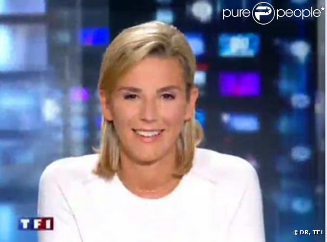 Laurence Ferrari Son premier JT sur TF1 le 25 août 2008