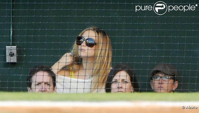 Kate Hudson à un match de baseball des New York Yankees contre les Los Angeles Angels, à Anaheim en Californie, le 20 octobre 2009 