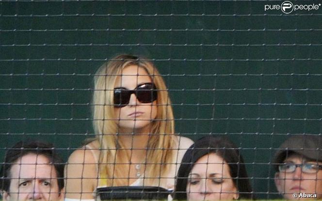 Kate Hudson à un match de baseball des New York Yankees contre les Los Angeles Angels, à Anaheim en Californie, le 20 octobre 2009 