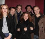 Jocelyn Quivrin parmi d'autres acteurs au Champo à Paris pour une soirée 