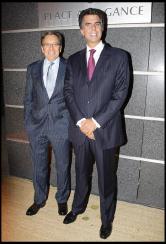 Nonce Paolini, PDG de TF1, et Axel Duroux, devenu directeur général de la chaîne en 2009