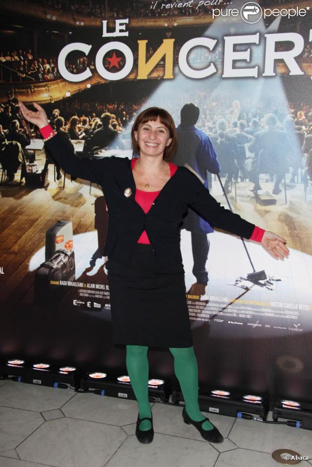 Ariane Ascaride à l'avant-première du film Le Concert. 23/10/09