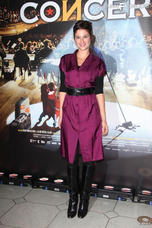 Mélanie Bernier à l'avant-première du film Le Concert. 23/10/09