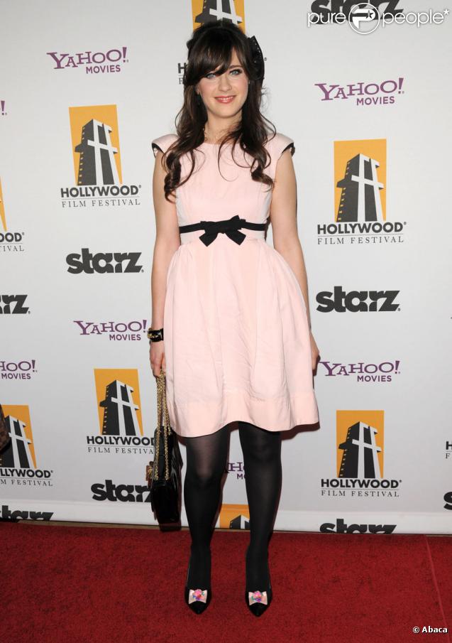 Zooey Deschanel lors de la 13e soirée annuelle des Hollywood Awards à Los Angeles le 26 octobre 2009