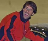 Ruud van Nistlerooy s'éclatent à la Snowzone de Madrid lors d'un événement Audi, le 26 octobre 2009
