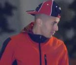 Karim Benzema s'éclate à la Snowzone de Madrid lors d'un événement Audi, le 26 octobre 2009