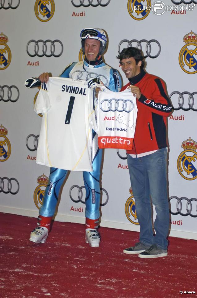 Raul à la Snowzone de Madrid lors d'un événement Audi, le 26 octobre 2009