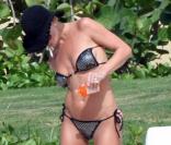 Jaime Pressly et son mari passant leur lune de miel au Mexique le 13 octobre 2009