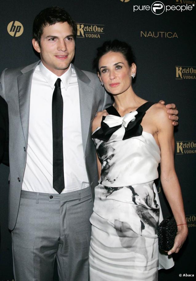 Demi Moore et Ashton Kutcher au Gentlemen's Ball 2009 à New York, le 28 octobre 2009