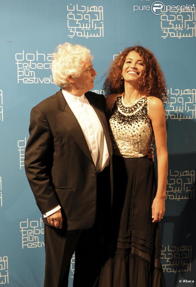 Afef Jnifen et Jean-Jacques Annaud à l'inauguration du Festival du Film de Doha au Qatar le 29 octobre 2009