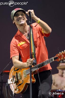Manu chao sur la scène du festival Solidays à paris, le 28 juin 2009 !