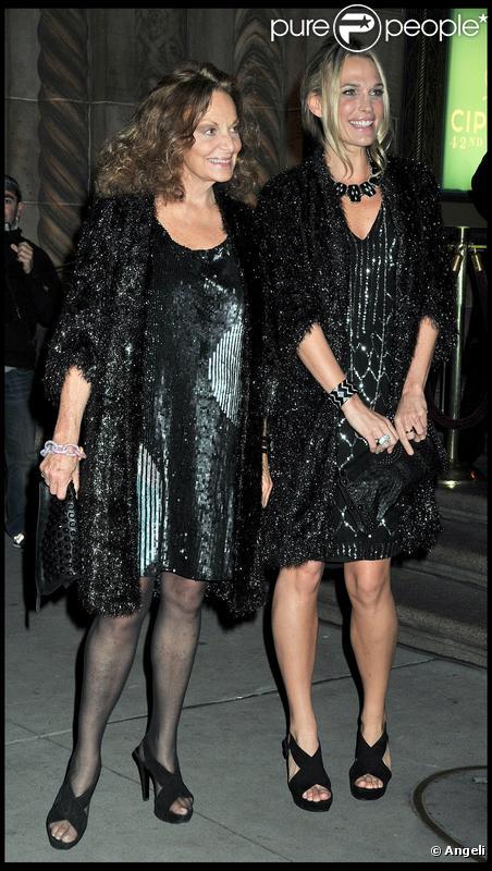 Diane Von Furstenberg et Molly Sims à la soirée ACE à New York le 2/11/09