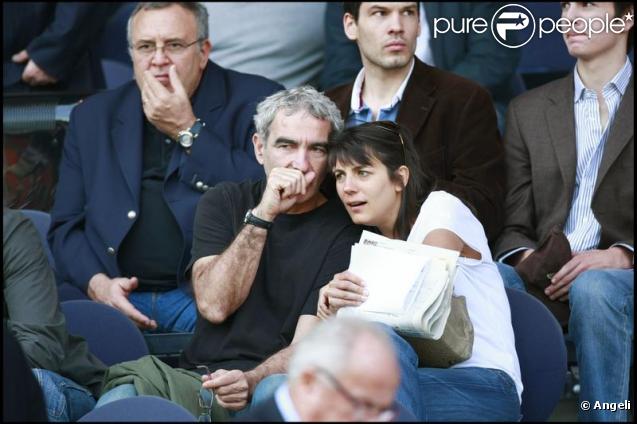 Estelle Denis et Raymond Domenech 