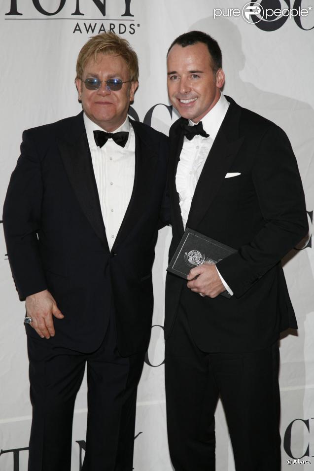 Elton John et son mari David Furnish 