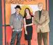 Le comédien Colin Farrell, la belle Paz Vega et Christopher Lee, lors de l'avant-première de  Triage , de Danis Tanovic, dans le cadre du 6e Festival Européen du Film de Séville, le 6 novembre 2009.