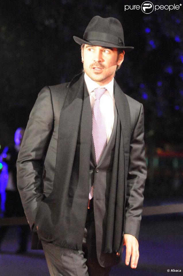 Le comédien Colin Farrell très élégant, lors de l'avant-première de  Triage , de Danis Tanovic, dans le cadre du 6e Festival Européen du Film de Séville, le 6 novembre 2009.