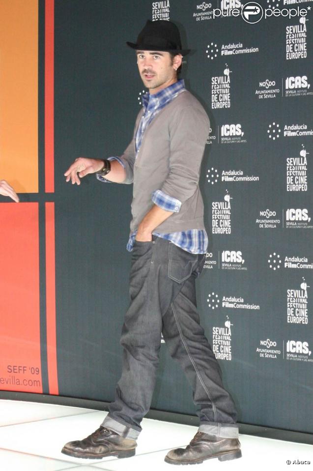 Le comédien Colin Farrell, lors de l'avant-première de  Triage , de Danis Tanovic, dans le cadre du 6e Festival Européen du Film de Séville, le 6 novembre 2009.