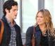 Penn Badgley et Hilary Duff sur le tournage de Gossip Girl