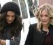 Jessica Szohr et Hilary Duff sur le tournage de Gossip Girl