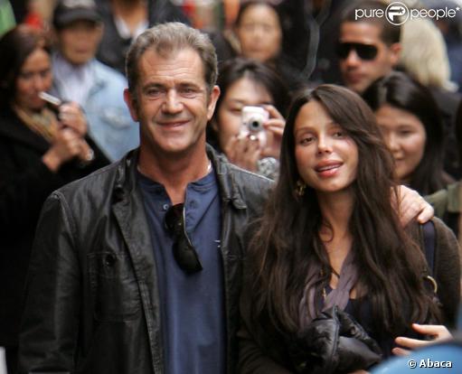 Mel Gibson et sa compagne Oksana