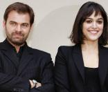 Clovis Cornillac et Vimala Pons à l'occasion de l'ouverture du 18e Festival de cinéma de Sarlat, dans le sud-ouest de la France, le 10 novembre 2009.