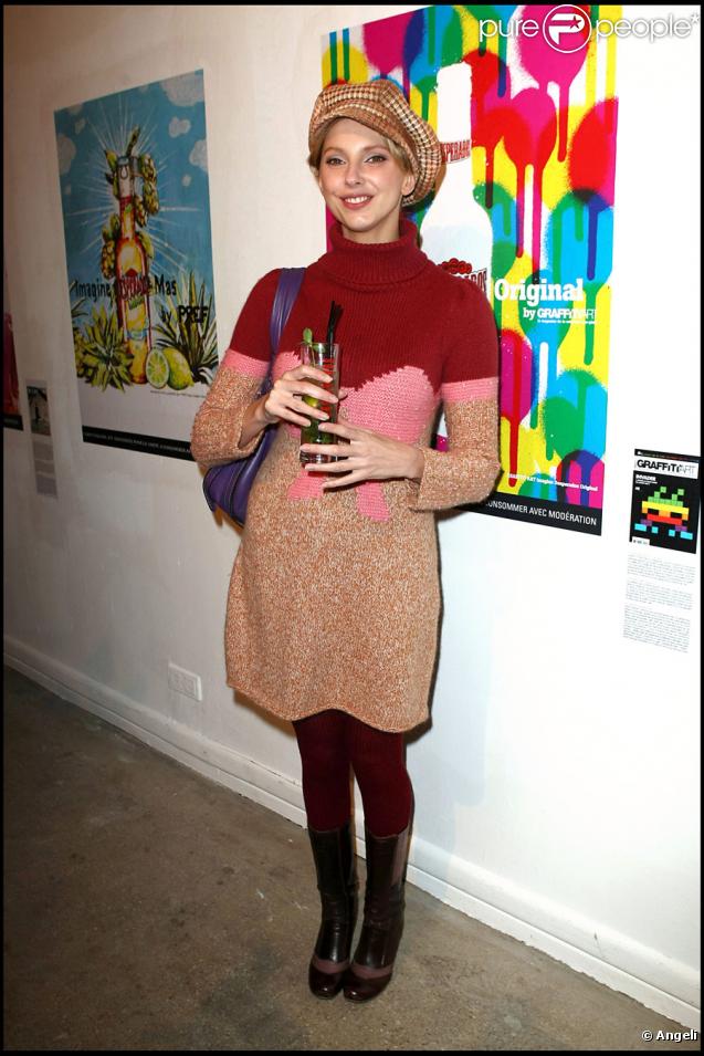 Frédérique Bel au vernissage de l'exposition Imagine Desperados by..., au Palais de Tokyo, le 10 novembre.