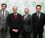 Patrick de Carolis, Frédéric Mitterrand, Philippe Vilamitjana et Claude-Yves Robin : photo de famille ! 