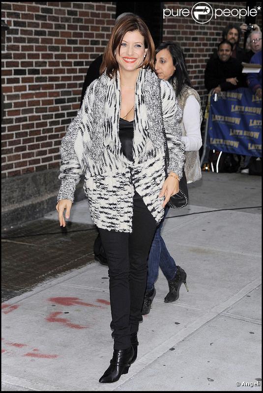 Kate Walsh à son arrivée chez Letterman le 11/11/09