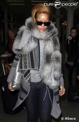 Rihanna à Londres, le 13/11/09